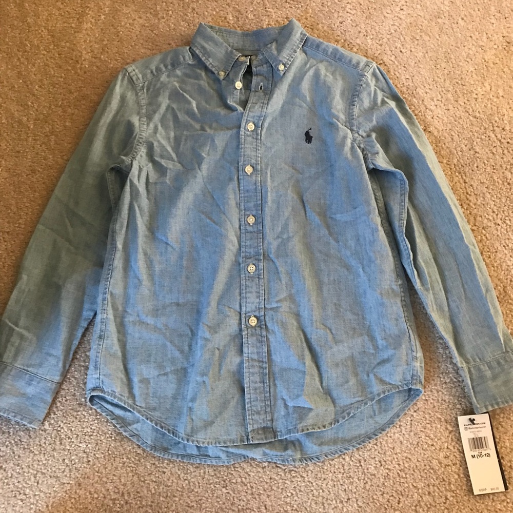 Ralph Lauren Polo Boys Button Down Collared Shirt